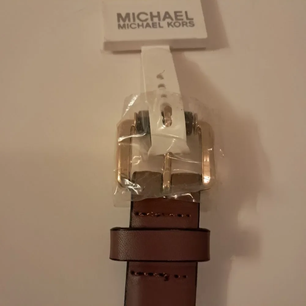 *Final Price* Michael Michael Kors Belt Women's Large L Leather Classic NEW - Picture 8 of 9